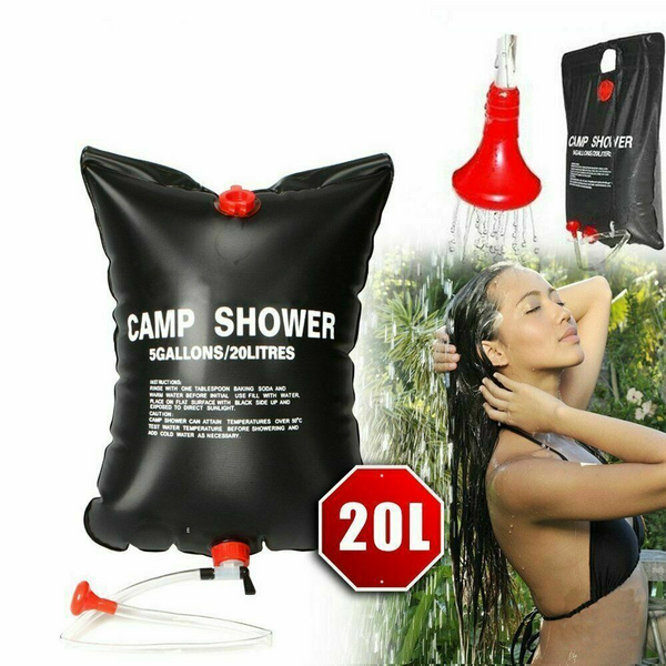 20L Camping Shower  Solar Sun Heating